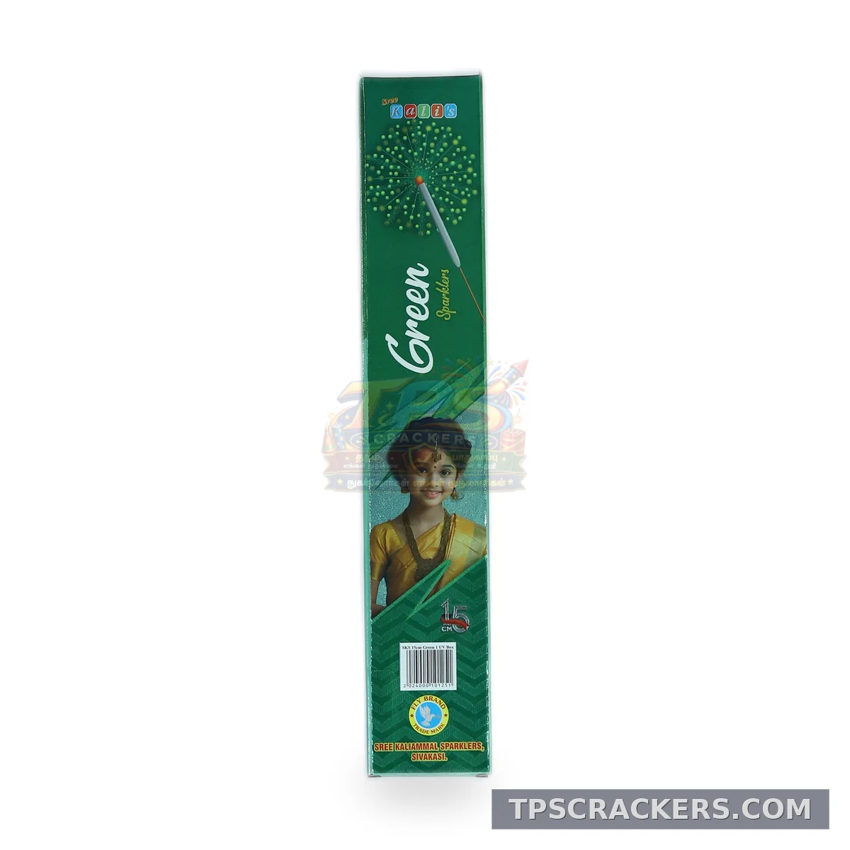 15 cm Green Sparklers (10 Pcs)