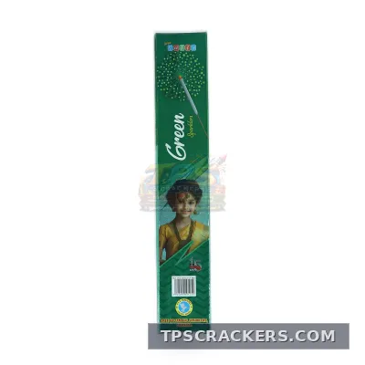 15 cm Green Sparklers (10 Pcs)
